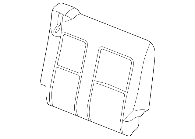 22713243 Деталь SEAT BACK COVER, LEFT