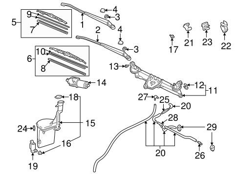 BODY/WIPER & WASHER COMPONENTS for 2005 Toyota Echo #1