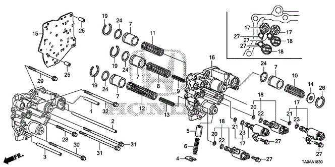 Transmission - Automatic/AT Accumulator Body (V6) for 2012 Honda ACCORD SEDAN #1