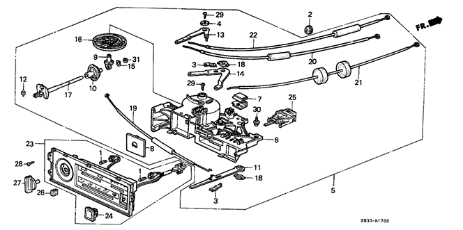 ELECTRICAL / EXHAUST / HEATER / FUEL/HEATER CONTROL for 1989 Honda CIVIC HATCHBACK #1