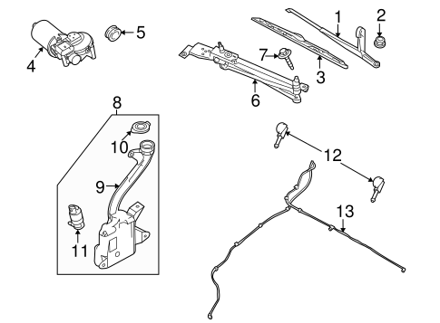 Electrical/Wipers for 2011 Ford Focus #1