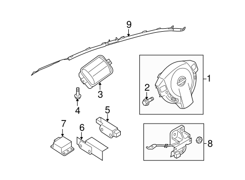 Air Bag Components for 2010 Nissan Sentra #0