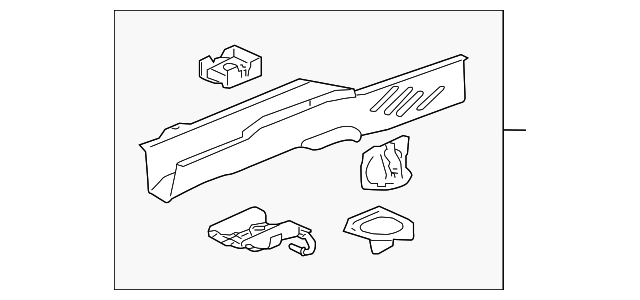 15796634 Деталь REAR RAIL, LEFT
