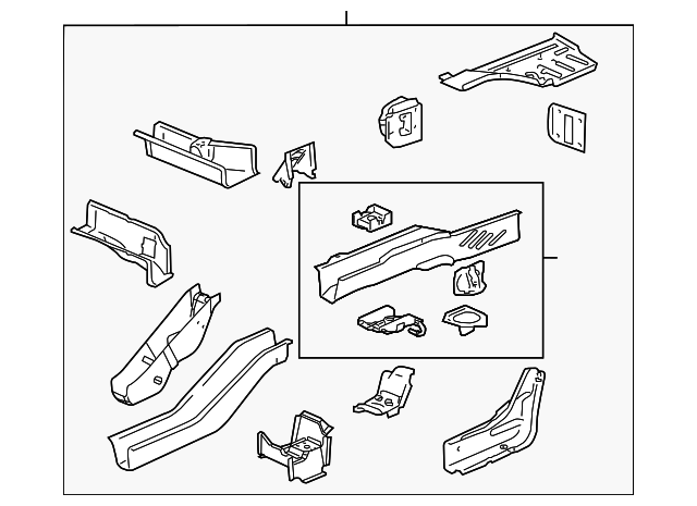 15796633 Деталь REAR RAIL ASSY, RIGHT