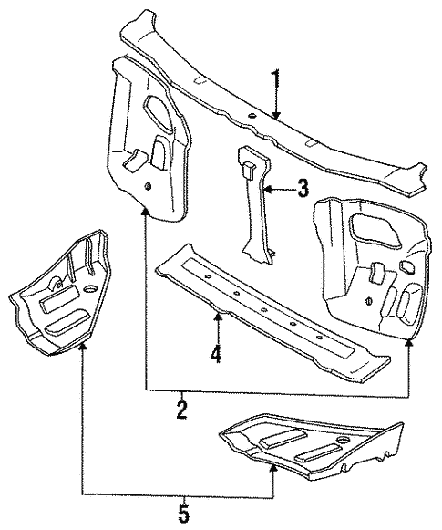 Radiator Support for 1991 Subaru Legacy #0