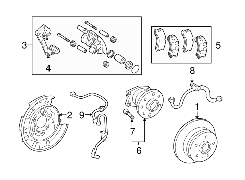 BRAKES/BRAKE COMPONENTS for 2007 Toyota Avalon #2