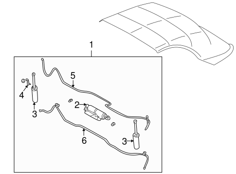 Body/Motor & Components for 2002 Ford Thunderbird #1