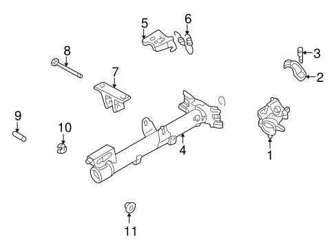 STEERING/HOUSING & COMPONENTS for 2005 Toyota MR2 Spyder #1