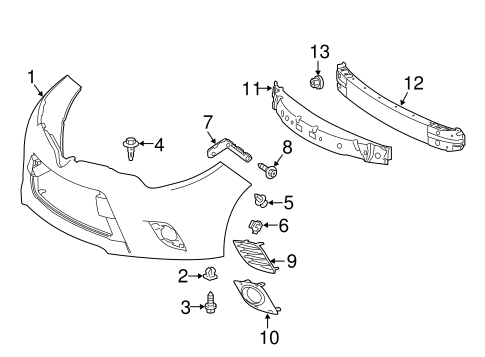 BODY/BUMPER & COMPONENTS - FRONT for 2014 Toyota Corolla #1