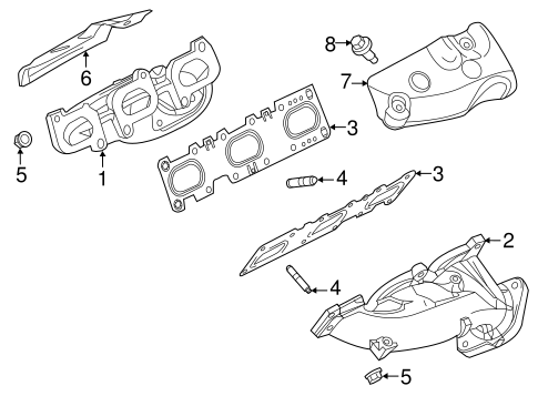 Exhaust System/Exhaust Manifold for 2014 Ford Mustang #1