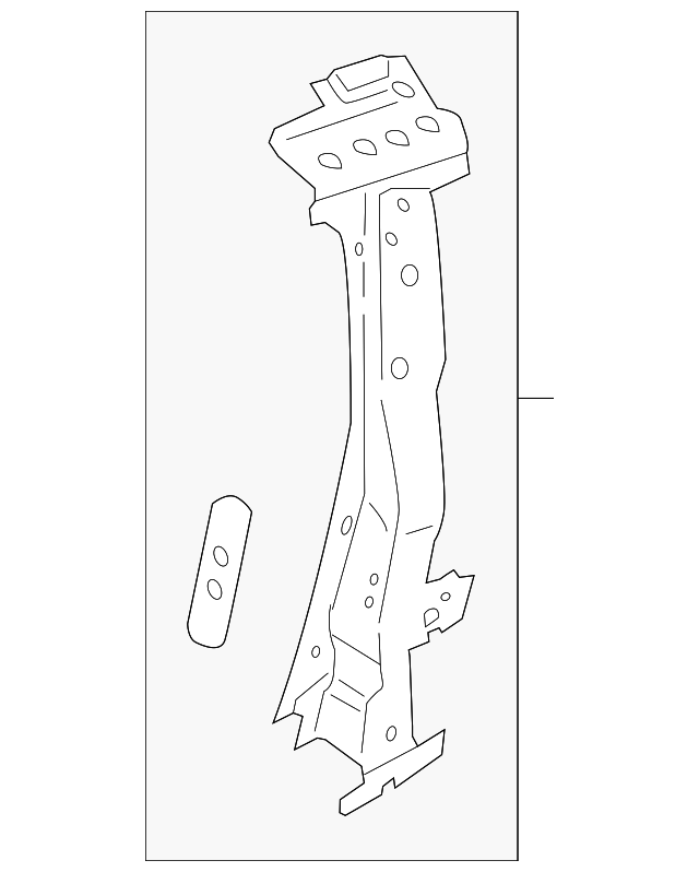 FR3Z-6324301-A LOCK PILLAR, LEFT