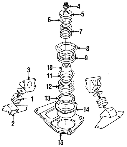 XJS ENGINE & TRANS MOUNTING