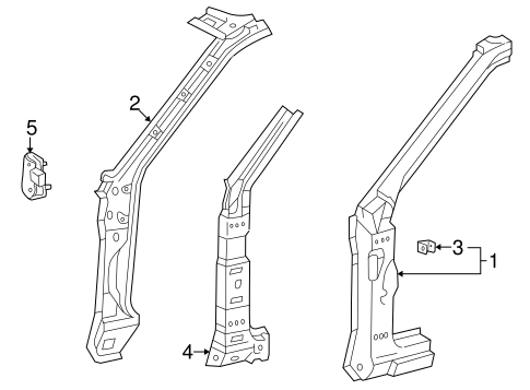 BODY/HINGE PILLAR for 1999 Toyota Corolla #1