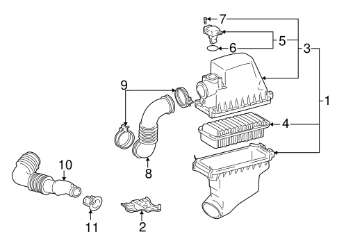 ENGINE/AIR INTAKE for 2005 Scion xB #1