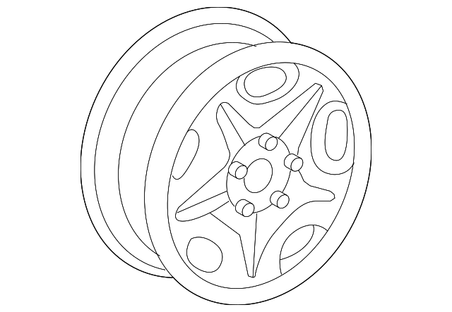 6F2Z-1007-L Деталь WHEEL, STEEL