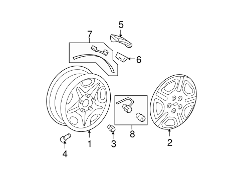 Electrical/Tire Pressure Monitor Components for 2007 Ford Freestar #2