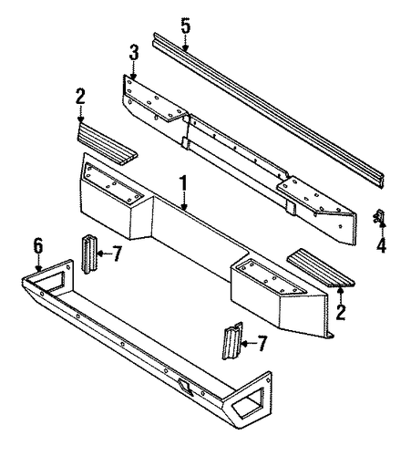 Wrangler BUMPER ASSEMBLY - REAR
