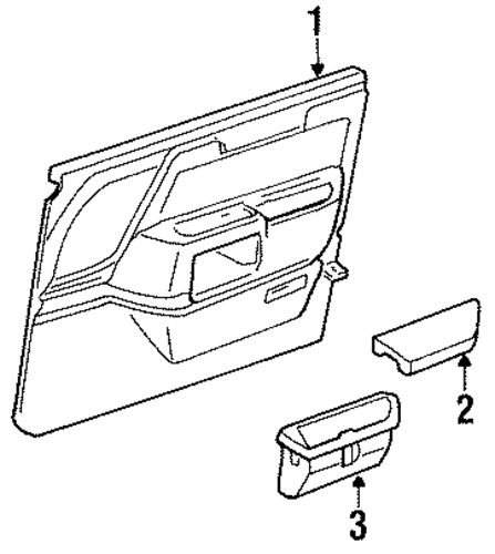 Town Car INTERIOR TRIM - FRONT DOOR 2