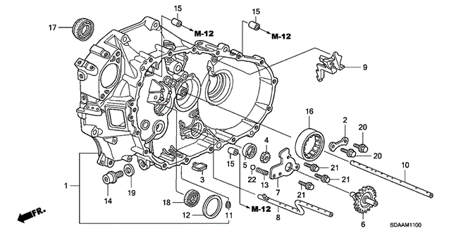 Transmission - Manual/MT Clutch Case (V6) for 2007 Honda ACCORD SEDAN #1