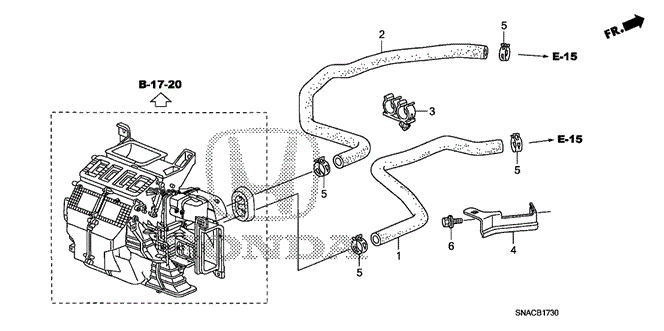 ELECTRICAL / EXHAUST / HEATER / FUEL/WATER HOSE (1.8L) for 2011 Honda CIVIC SEDAN #1