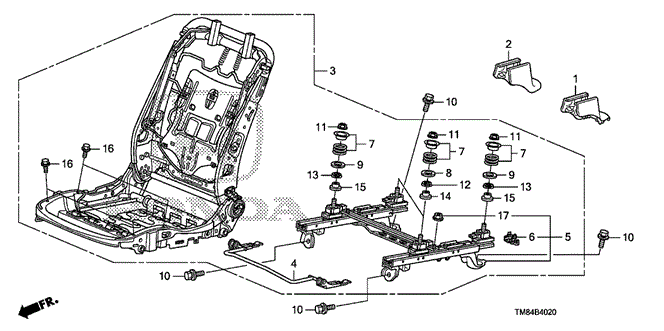 INTERIOR / BUMPER/FRONT SEAT COMPONENTS (PASSENGER SIDE) for 2012 Honda INSIGHT #1