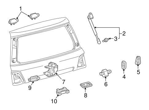 BODY/LOCK & HARDWARE for 2008 Toyota Land Cruiser #3