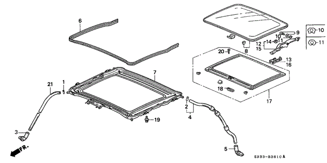 INTERIOR / BUMPER/SUNROOF for 1992 Honda CIVIC HATCHBACK #1