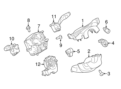 Shroud, Switches & Levers for 2020 Ford Transit-150 #0
