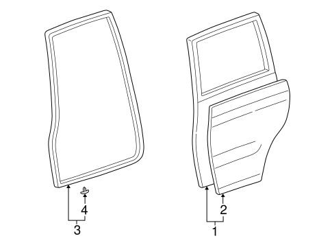 BODY/DOOR & COMPONENTS for 2000 Toyota Land Cruiser #1