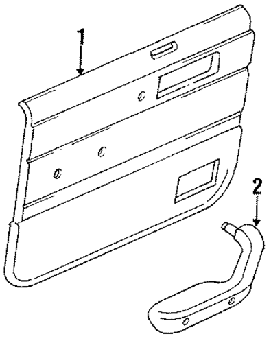 Comanche INTERIOR TRIM - FRONT DOOR