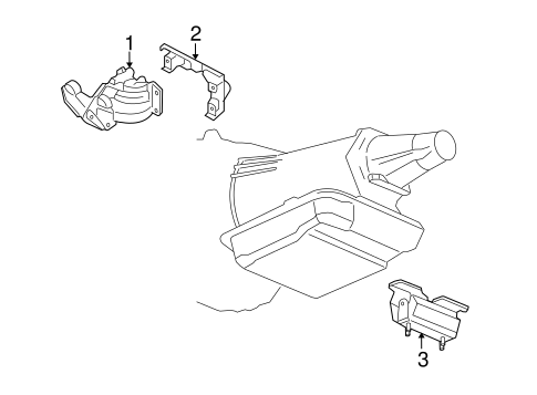 9-7x ENGINE & TRANS MOUNTING