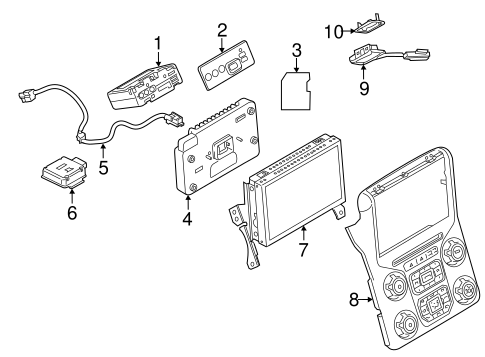 Navigation System Components for 2015 Ford F-350 Super Duty #0