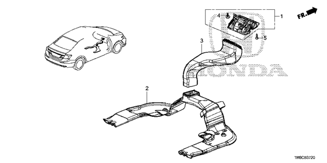 Duct Assembly, Center Joint *Tblack* (Black) Duct Assembly, Center Joint *Tblack* (Black)