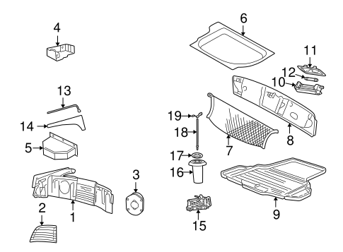 Body/Interior Trim - Rear Body for 2002 Ford Thunderbird #1
