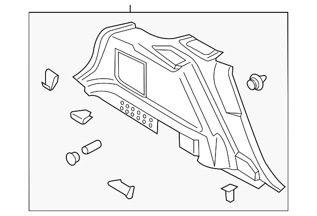 FA1Z-5831013-AE Деталь QTR TRIM PANEL