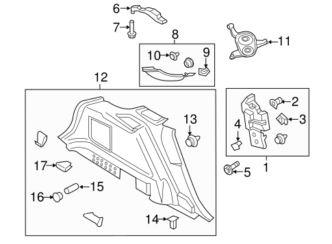 MKX INTERIOR TRIM - QUARTER PANELS 2