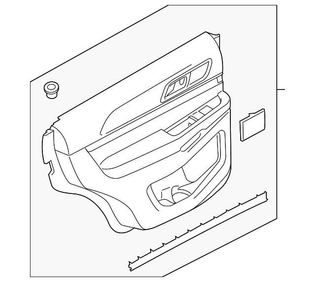 FB5Z-7827406-HA Деталь DOOR TRIM PANEL, RIGHT