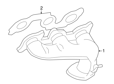 EXHAUST SYSTEM/EXHAUST MANIFOLD for 2001 Toyota Solara #2