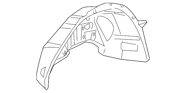 12832544 Деталь WHEELHOUSE, LEFT