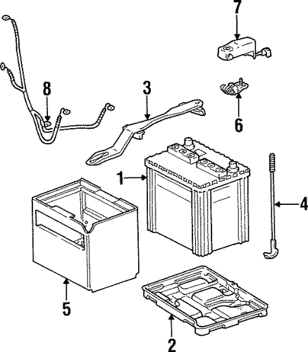 ELECTRICAL/BATTERY for 1997 Toyota Supra #1