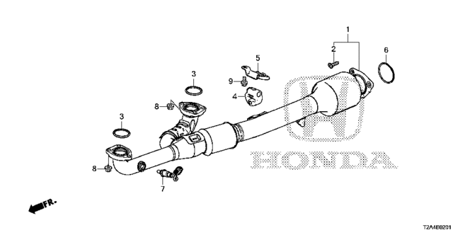 ELECTRICAL / EXHAUST / HEATER / FUEL/EXHAUST PIPE (V6) for 2013 Honda ACCORD SEDAN #1