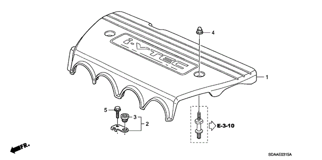 Engine/Engine Cover (L4) for 2007 Honda ACCORD SEDAN #1