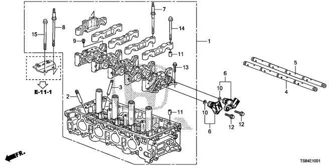 ENGINE/CYLINDER HEAD (2.4L) for 2013 Honda CIVIC COUPE #1