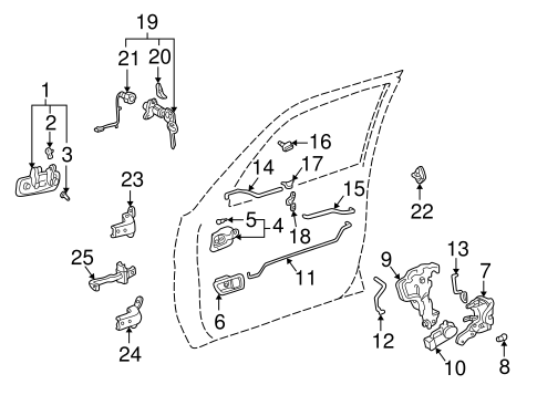 BODY/LOCK & HARDWARE for 1997 Toyota Camry #1