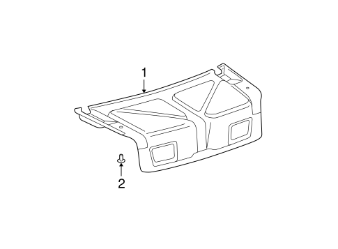 BODY/INTERIOR TRIM - TRUNK for 2002 Toyota Camry #1