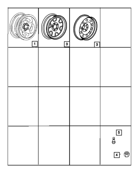 Wheels and Hardware for 2005 Dodge Durango #0