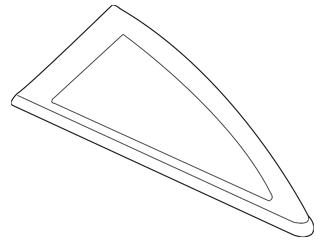 24463993 Деталь QUARTER GLASS, RIGHT