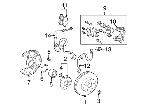 BRAKES/ANTI-LOCK BRAKES for 2001 Toyota Celica #2