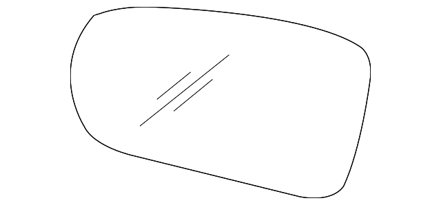 12365280 Деталь MIRROR GLASS, RIGHT
