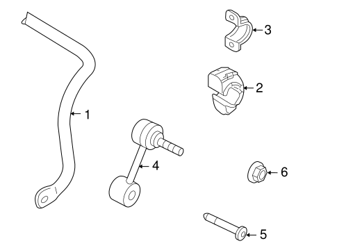 Stabilizer Bar & Components for 2012 Volkswagen CC #0